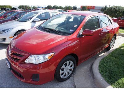 toyota corolla 2011 red sedan le gasoline 4 cylinders front wheel drive automatic 78748