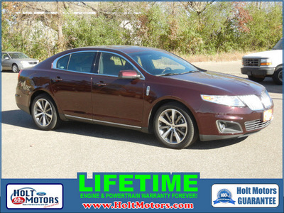 lincoln mks 2011 maroon sedan gasoline 6 cylinders front wheel drive automatic 55321