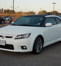 scion tc 2012 white coupe gasoline 4 cylinders front wheel drive 6 speed manual 77074