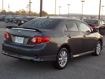 toyota corolla 2009 dk  gray sedan s gasoline 4 cylinders front wheel drive automatic with overdrive 77074