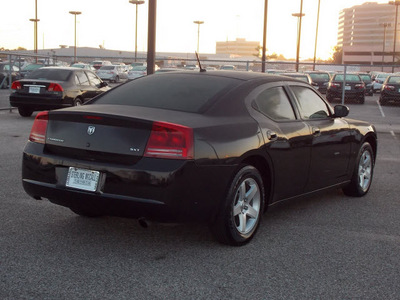 dodge charger 2008 black sedan sxt gasoline 6 cylinders rear wheel drive automatic with overdrive 77074