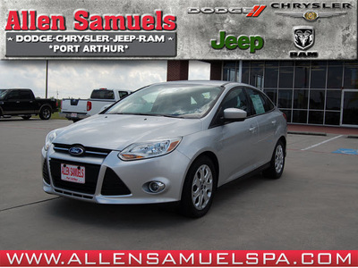 ford focus 2012 silver sedan se flex fuel 4 cylinders front wheel drive automatic with overdrive 77642