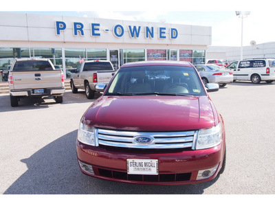 ford taurus 2008 dk  red sedan limited gasoline 6 cylinders front wheel drive automatic with overdrive 77074
