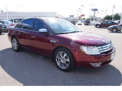 ford taurus 2008 dk  red sedan limited gasoline 6 cylinders front wheel drive automatic with overdrive 77074