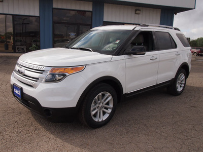 ford explorer 2013 white suv xlt flex fuel 6 cylinders 2 wheel drive automatic 78861