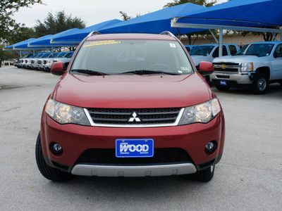 mitsubishi outlander 2009 red suv se gasoline 4 cylinders front wheel drive cont  variable trans  76234