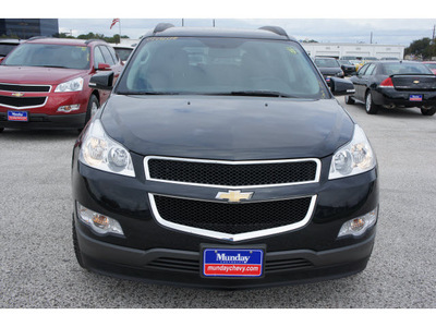 chevrolet traverse 2012 black suv lt 6 cylinders automatic 77090