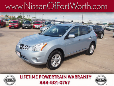 nissan rogue 2013 lt  blue sv gasoline 4 cylinders front wheel drive automatic 76116
