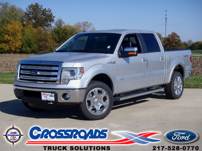 ford f 150 2013 silver lariat gasoline 6 cylinders 4 wheel drive automatic 62708