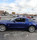 ford mustang 2013 blue coupe premium gasoline 6 cylinders rear wheel drive automatic with overdrive 60546