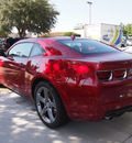 chevrolet camaro 2013 crystal red metalli coupe lt gasoline 6 cylinders rear wheel drive 6 speed manual 75075
