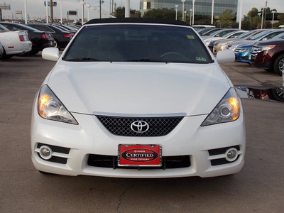toyota camry solara 2008 white sle v6 gasoline 6 cylinders front wheel drive shiftable automatic 77074