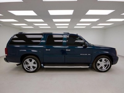 cadillac escalade esv 2005 bermuda blue suv platinum edition gasoline 8 cylinders all whee drive automatic 78028