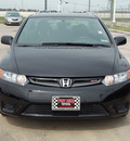 honda civic 2008 black coupe si gasoline 4 cylinders front wheel drive 6 speed manual 77469