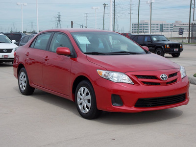 toyota corolla 2011 red sedan le gasoline 4 cylinders front wheel drive automatic with overdrive 77469