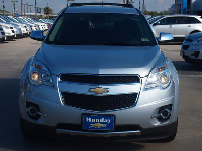 chevrolet equinox 2010 silver suv ltz gasoline 6 cylinders front wheel drive 6 speed automatic 77090