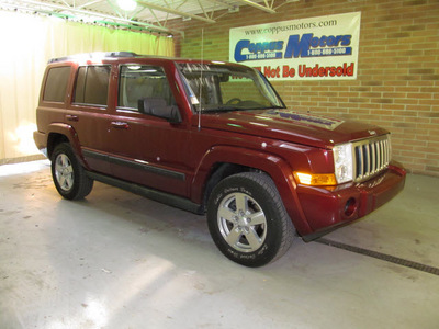 jeep commander 2007 red suv sport 6 cylinders automatic 44883