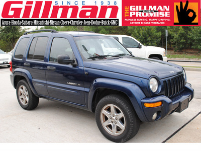 jeep liberty 2003 blue suv limited 6 cylinders automatic 77090