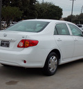 toyota corolla 2010 white sedan le gasoline 4 cylinders front wheel drive automatic with overdrive 77477