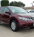 nissan murano 2011 dk  red s gasoline 6 cylinders front wheel drive automatic with overdrive 77477