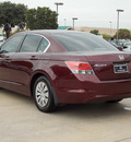 honda accord 2008 dk  red sedan lx gasoline 4 cylinders front wheel drive automatic with overdrive 77477
