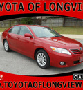 toyota camry 2010 red sedan xle 4 cylinders automatic 75604