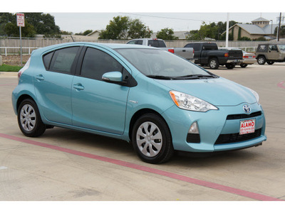 toyota prius c 2012 blue hatchback one hybrid 4 cylinders front wheel drive automatic 78232
