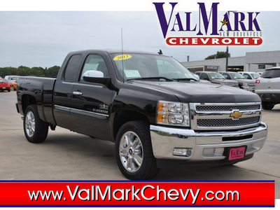 chevrolet silverado 1500 2013 black pickup truck lt flex fuel v8 2 wheel drive automatic 78130