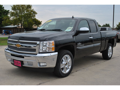 chevrolet silverado 1500 2013 black pickup truck lt flex fuel v8 2 wheel drive automatic 78130