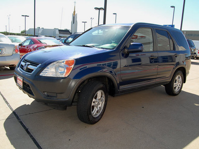 honda cr v 2004 dk  blue suv ex gasoline 4 cylinders all whee drive automatic 75062