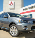 mitsubishi outlander 2013 lt  gray se gasoline 4 cylinders front wheel drive automatic 75062