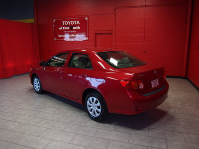toyota corolla 2010 red sedan le gasoline 4 cylinders front wheel drive automatic 76116