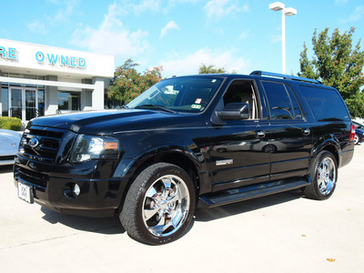 ford expedition el 2008 black suv limited gasoline 8 cylinders 2 wheel drive automatic with overdrive 76011
