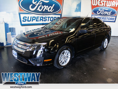 ford fusion 2012 black sedan s 4 cylinders automatic 75062