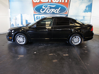 ford fusion 2012 black sedan s 4 cylinders automatic 75062