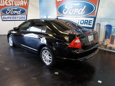 ford fusion 2012 black sedan s 4 cylinders automatic 75062