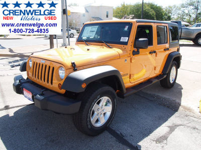 jeep wrangler unlimited 2013 orange suv sport 6 cylinders automatic 78624