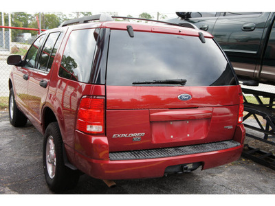ford explorer 2005 red suv xlt 6 cylinders automatic 77018