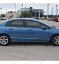 honda civic 2008 blue sedan lx gasoline 4 cylinders front wheel drive automatic 78233