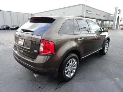 ford edge 2011 dark brown sel gasoline 6 cylinders all whee drive automatic 60443