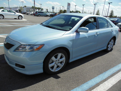 toyota camry 2009 baby blue sedan se gasoline 4 cylinders front wheel drive automatic 34788