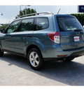 subaru forester 2011 green wagon 2 5x gasoline 4 cylinders all whee drive shiftable automatic 77099