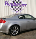infiniti g35 2005 brilliant silver coupe gasoline 6 cylinders rear wheel drive automatic 80905