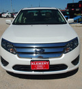 ford fusion 2011 white sedan sel gasoline 4 cylinders front wheel drive automatic 76234
