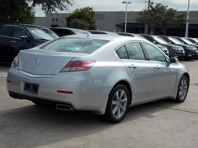 acura tl 2012 silver sedan gasoline 6 cylinders front wheel drive automatic with overdrive 77074