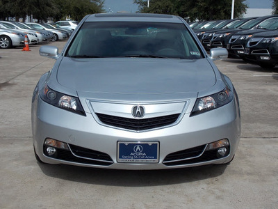acura tl 2012 silver sedan gasoline 6 cylinders front wheel drive automatic with overdrive 77074