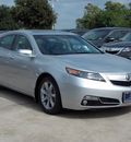 acura tl 2012 silver sedan gasoline 6 cylinders front wheel drive automatic with overdrive 77074