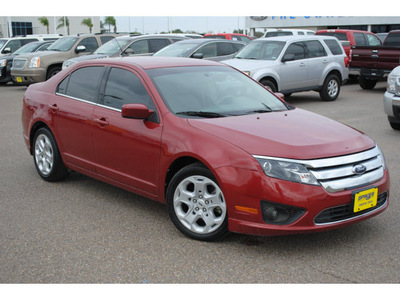 ford fusion 2010 dk  red sedan se gasoline 4 cylinders front wheel drive automatic 78572