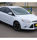 ford focus 2012 white hatchback se flex fuel 4 cylinders front wheel drive automatic 78572