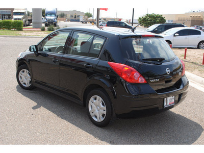 nissan versa 2011 black hatchback gasoline 4 cylinders front wheel drive automatic 78552